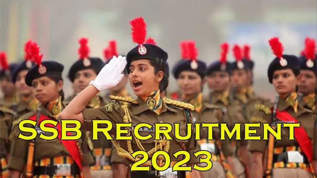 SSB Recruitment 2023 1656 कॉन्स्टेबल, एचसी, एसआय, एएसआय पदांसाठी..